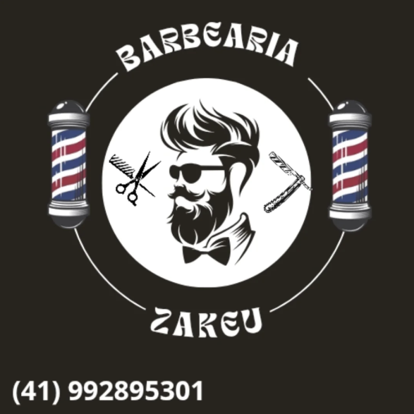 Logo Barbearia Zakeu